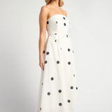 Audrey Polkadot Midi Dress