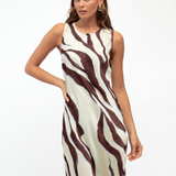 Zara Zebra Maxi Dress