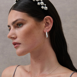 Pearl Floral Velvet Statement Headband