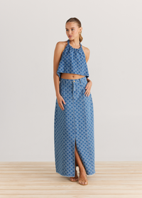 Kayah Denim Halter (Daisy)