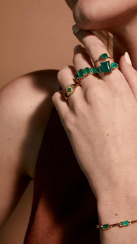 Liv Green Onyx Ring