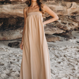 Amira Maxi Dress (Beige)