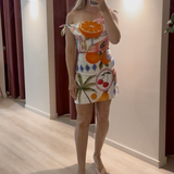 Bloom Drop Shoulder Mini Dress