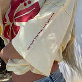 Hibiscus Box Tee (Lemon)