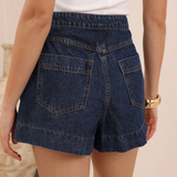 Jade Denim Short (Dark Blue)