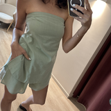 Tyler Strapless Set (Sage)
