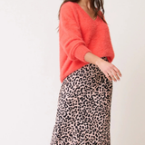 Millie Slip Skirt Leopard