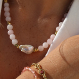 Pink Beaded Necklace