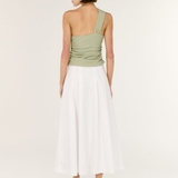 Amara One Shoulder Top (Sage)