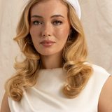Tara Racewear Pillbox Hat (White)