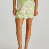Emmett Scallop Skirt - Green Shell