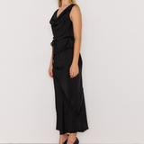 Momento Cowl Neck Top (Black)
