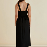 Tegan Midi Dress (Black)