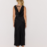 Momento Cowl Neck Top (Black)