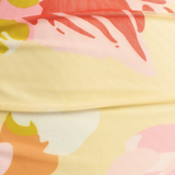 Sunset Bloom  Mesh Dress (Red/Lemon)