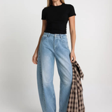 Cora Barrel Jeans (Light Blue)