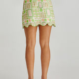 Emmett Scallop Skirt - Green Shell