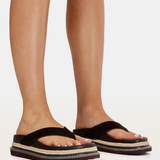 ARLEY (Cocoa Suede) Platform Slide