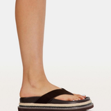 ARLEY (Cocoa Suede) Platform Slide
