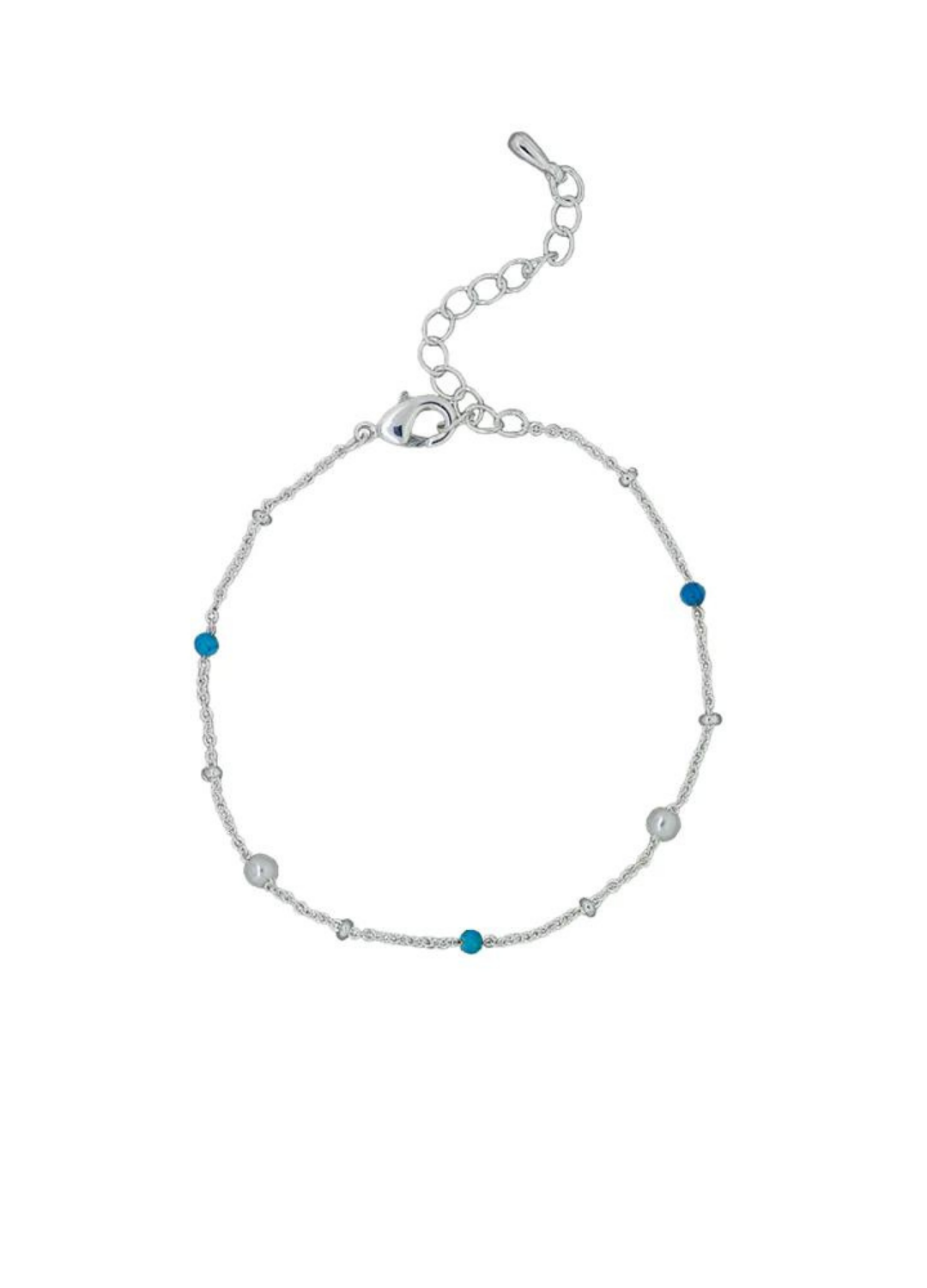 Rosa Bracelet (Silver/Turquoise)