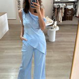 Bree Off The Shoulder Set (Blue)