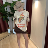 Satin Lace Skirt (Chocolate)