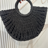 Sophia Bag (Black Raffia)
