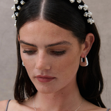 Pearl Floral Velvet Statement Headband