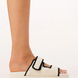 Abbot Slide (White-Black)