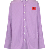 Bisous Stripe Shirt (Violet)