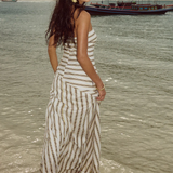Maliah Dress - Vory Stripe