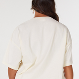 Wave Tee -Raspberry Cream