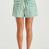 Seraphina Shorts (Green Stripe)
