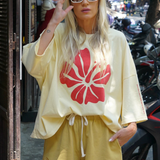 Hibiscus Box Tee (Lemon)
