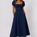 Maddy Indigo Maxi Dress