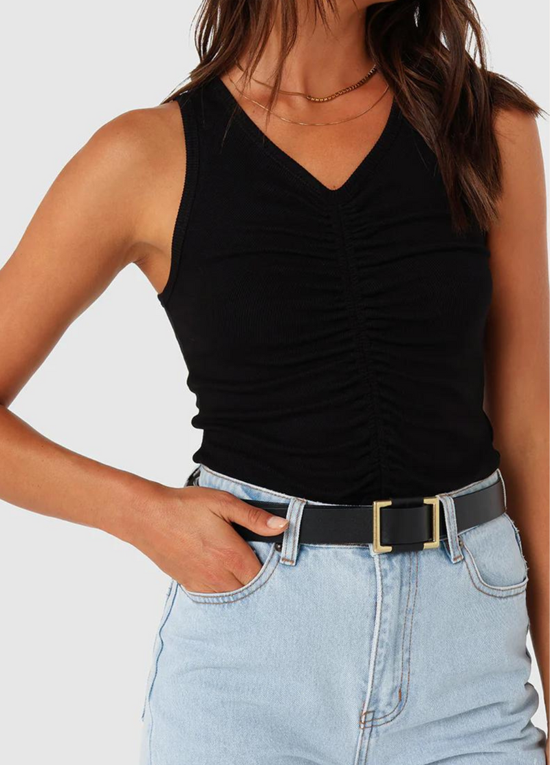 Hazel Tank Top (Black)