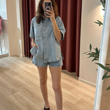 Bianca By Frankie Denim Set (Light Blue)