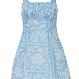 Leila Mini Dress (Blue)