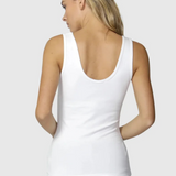 Emma Scoop Tank (White)