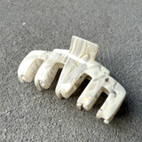 L & S Logo Hair Claw Clips (White)