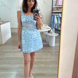 Leila Mini Dress (Blue)