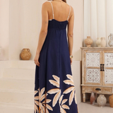 Indigo Palm Maxi Dress