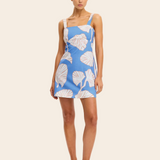 Ilana Mini Dress (Blue Ivory)