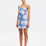 Ilana Mini Dress (Blue Ivory)