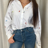 Floral Embroidered Shirt