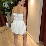 Carmela Strapless Set - White