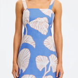 Ilana Mini Dress (Blue Ivory)