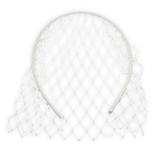 Lucia Veil Headband (White)