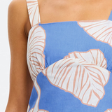 Ilana Mini Dress (Blue Ivory)