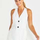 Seville Halter Vest (White)
